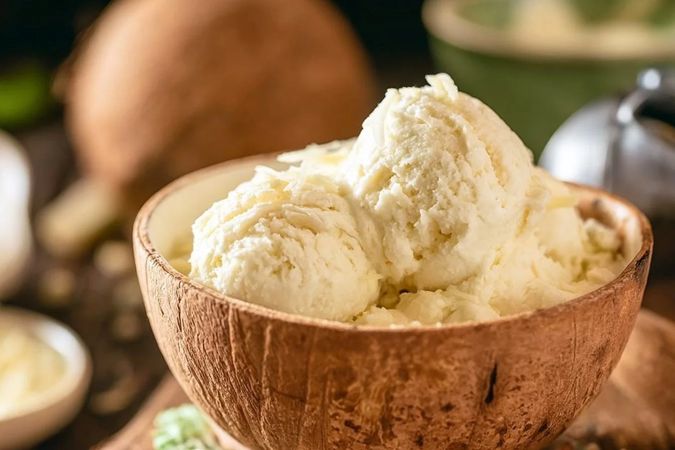Creamy Pina Colada Ice Cream