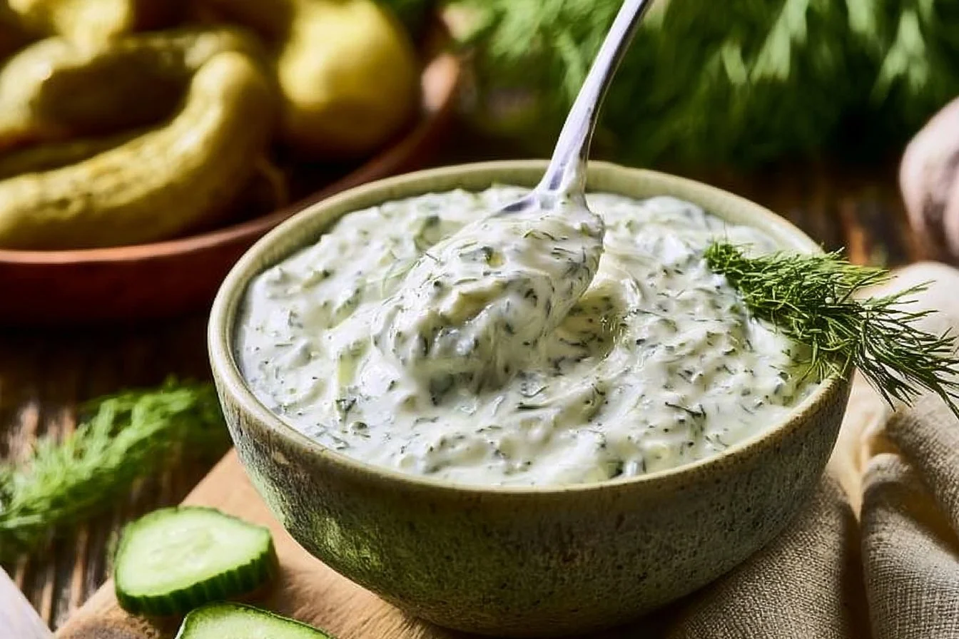 Dill Pickle Cottage Cheese Ranch Dressing