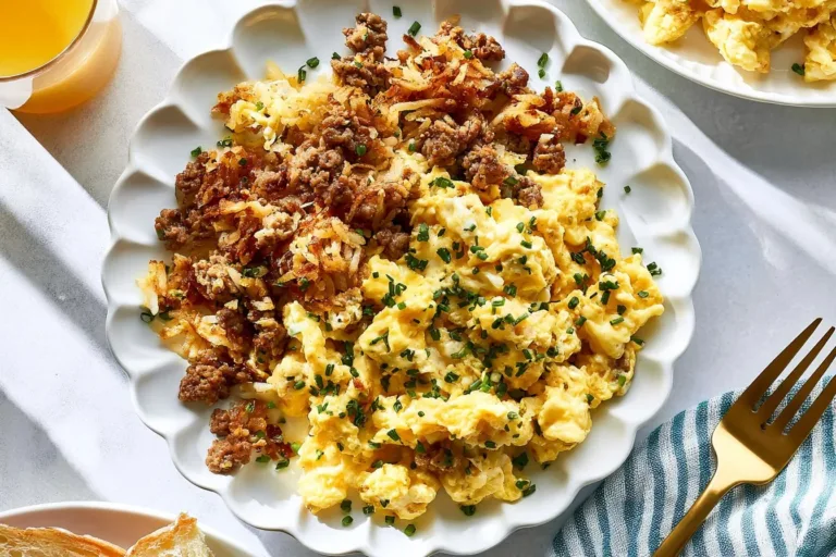 High protein breakfast bowl with eggs, quinoa, and vegetables