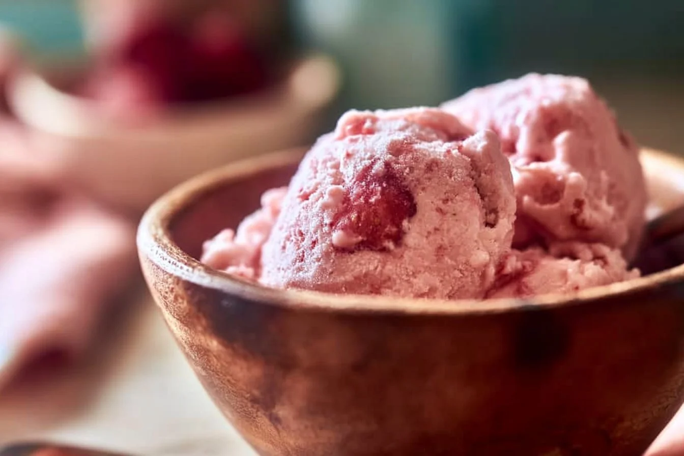 Homemade Strawberry Ice Cream