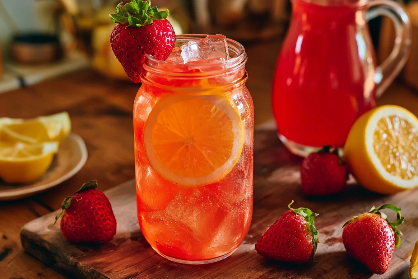 Homemade Strawberry Lemonade