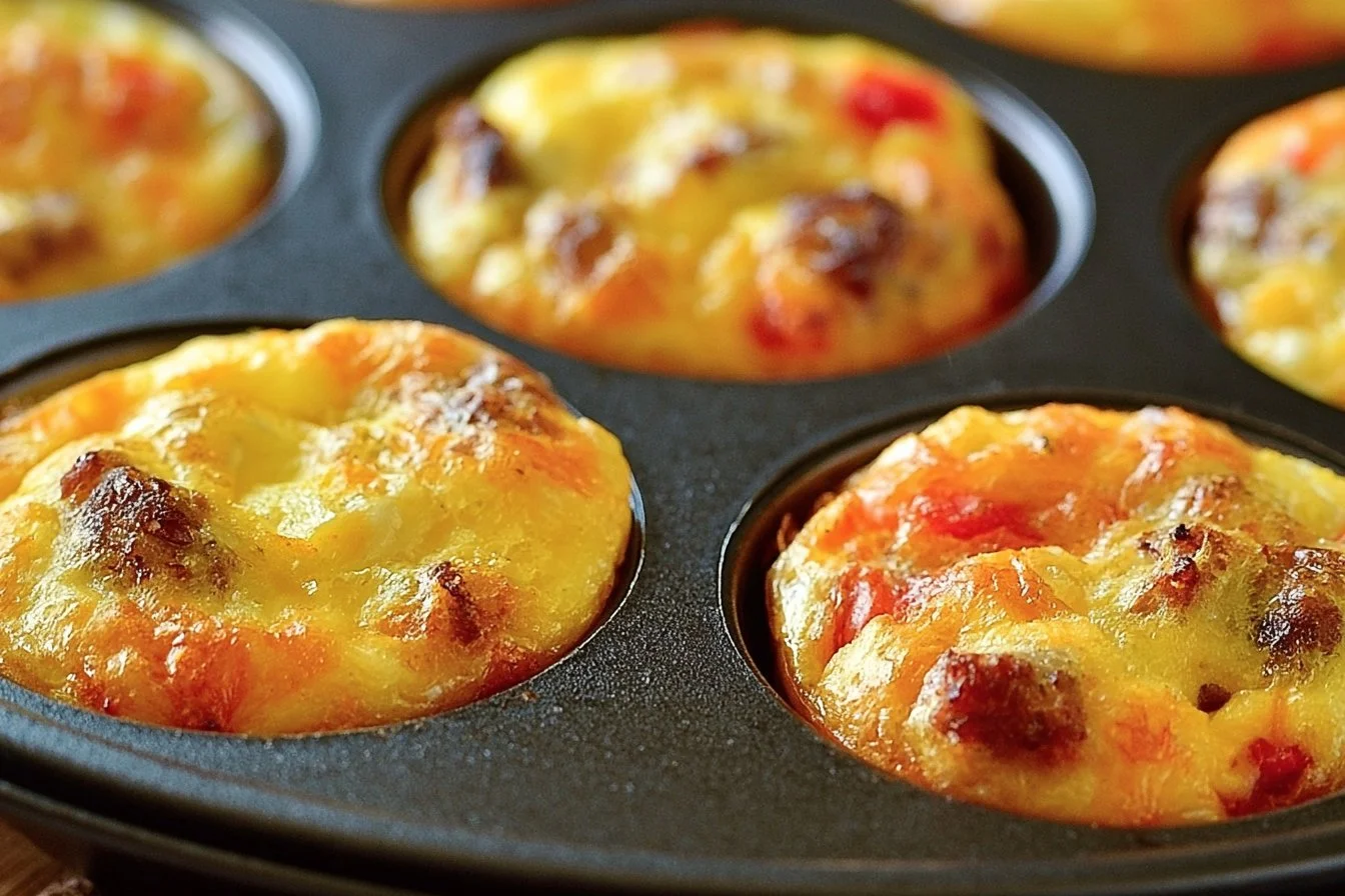 Keto Sausage Egg & Cheese Muffins for a low-carb diet
