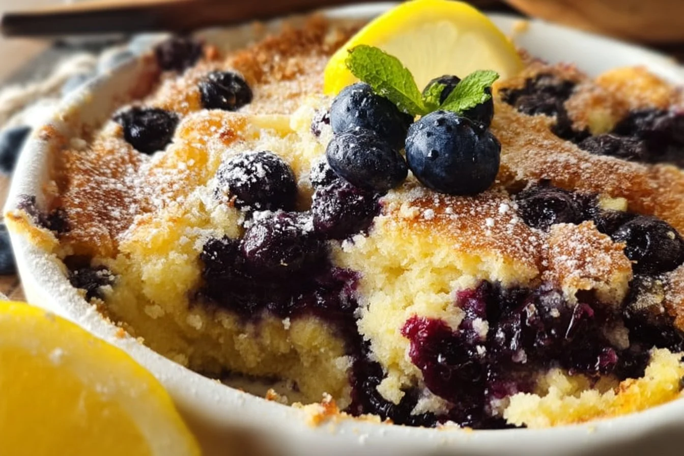 Lemon Blueberry Cheesecake Dump Cake