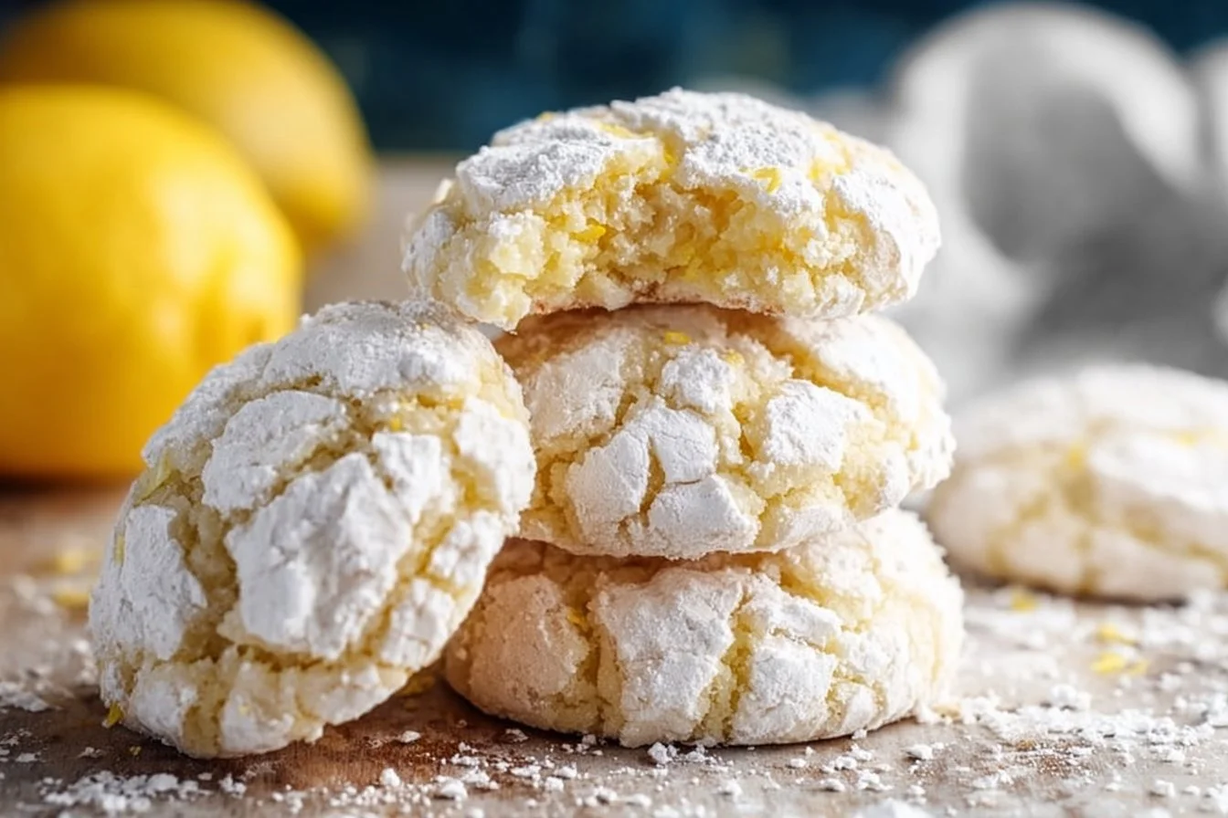 Lemon Crinkle Cookies