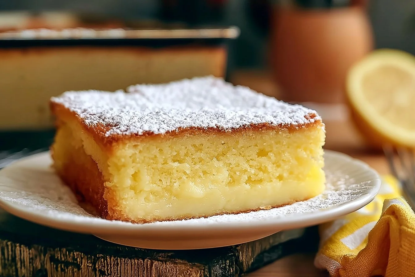 Magic Lemon Custard Cake