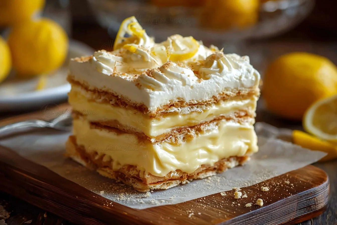 No-Bake Lemon Eclair Cake Recipe