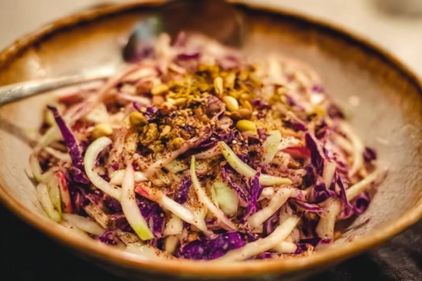 Quick Cabbage Apple Slaw