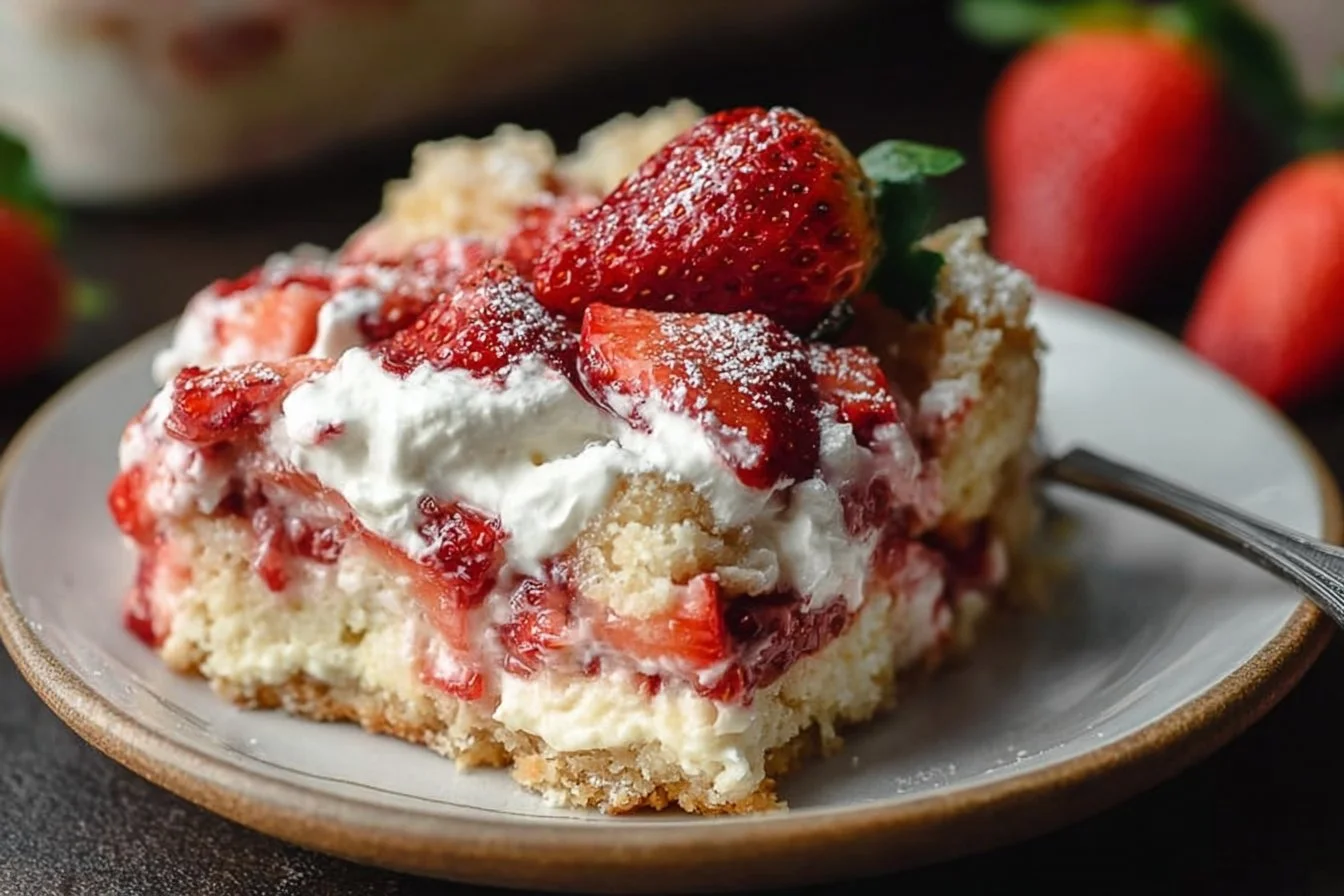 Strawberry Cheesecake Dump Cake Recipe