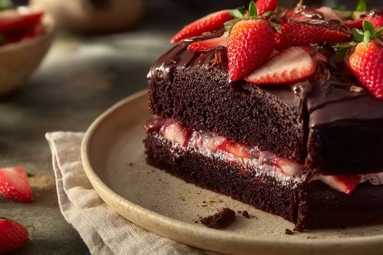 Strawberry Chocolate Cake