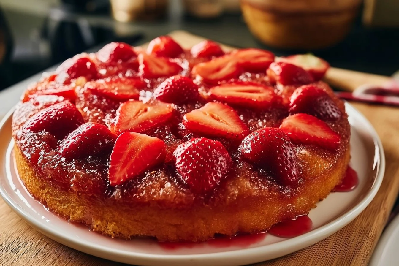 Strawberry Upside Down Cake