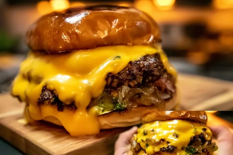 Juicy and delicious world's best smash burger loaded with toppings
