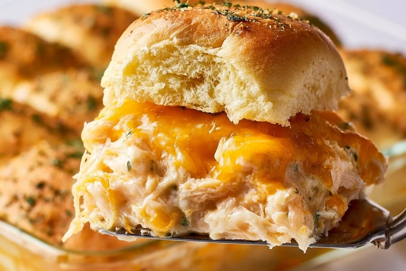 Delicious Crack Chicken Sliders served on a platter with fresh toppings.