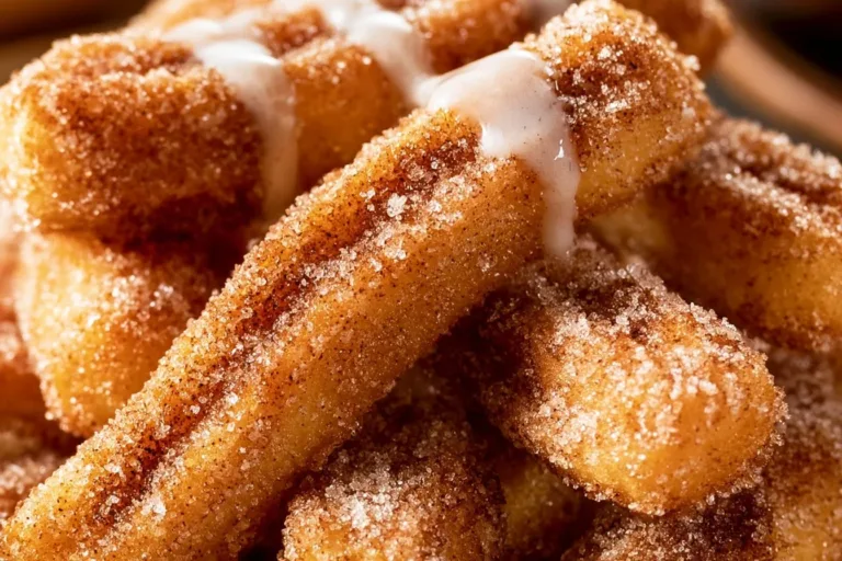 Crispy air fryer apple fries served with caramel dipping sauce