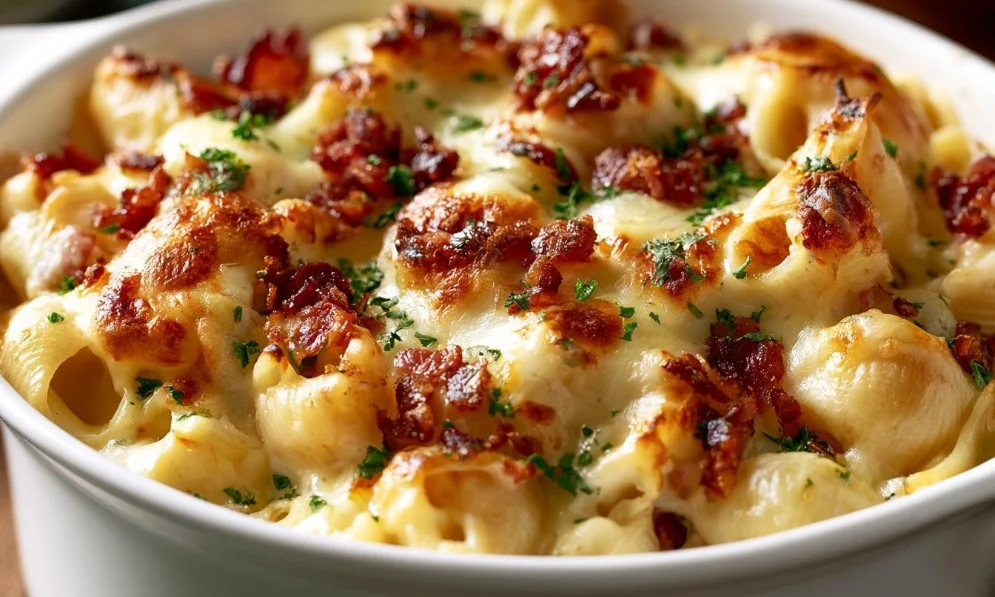 Delicious Crazy Good Casserole served in a dish, showcasing its vibrant ingredients.
