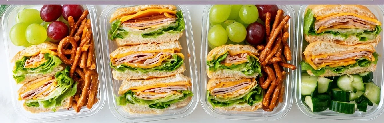Mini sandwich lunchbox filled with delicious bite-sized sandwiches and snacks.